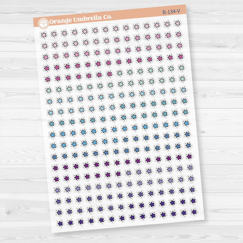 Star Kit Pieces Planner Stickers | Clear Matte | B-134-CM