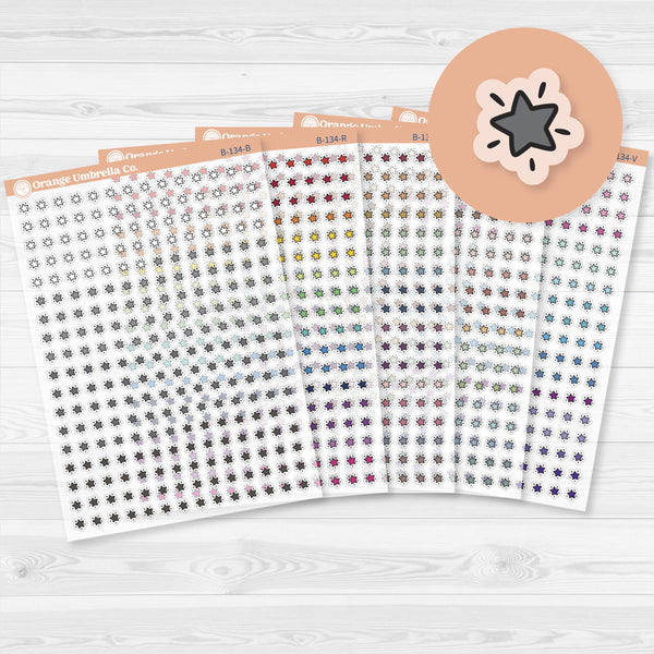 Star Kit Pieces Planner Stickers | Clear Matte | B-134-CM