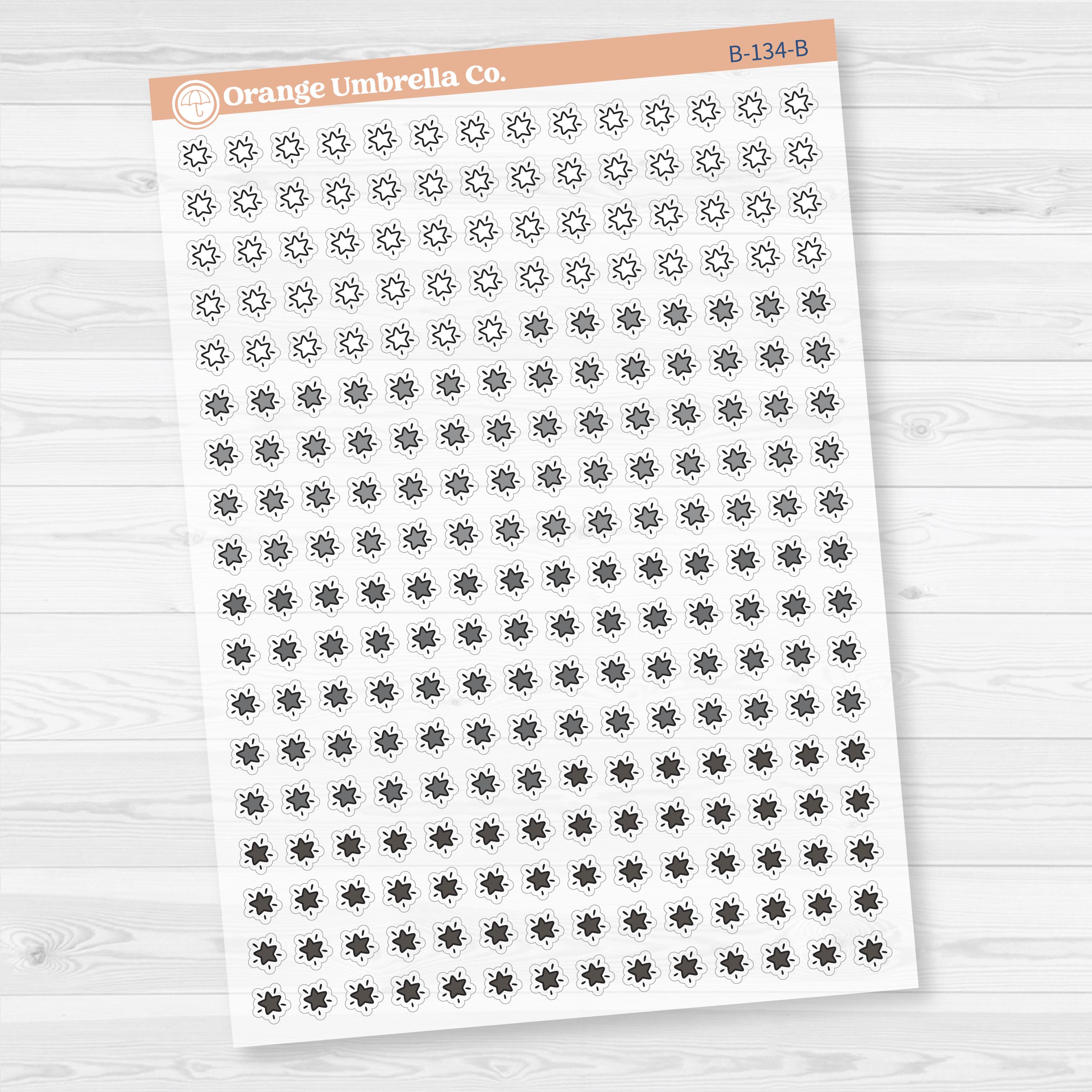 Star Kit Pieces Planner Stickers | Clear Matte | B-134-CM
