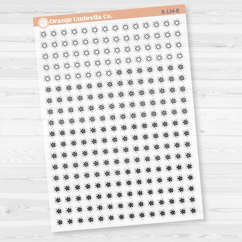 Star Kit Pieces Planner Stickers | Clear Matte | B-134-CM