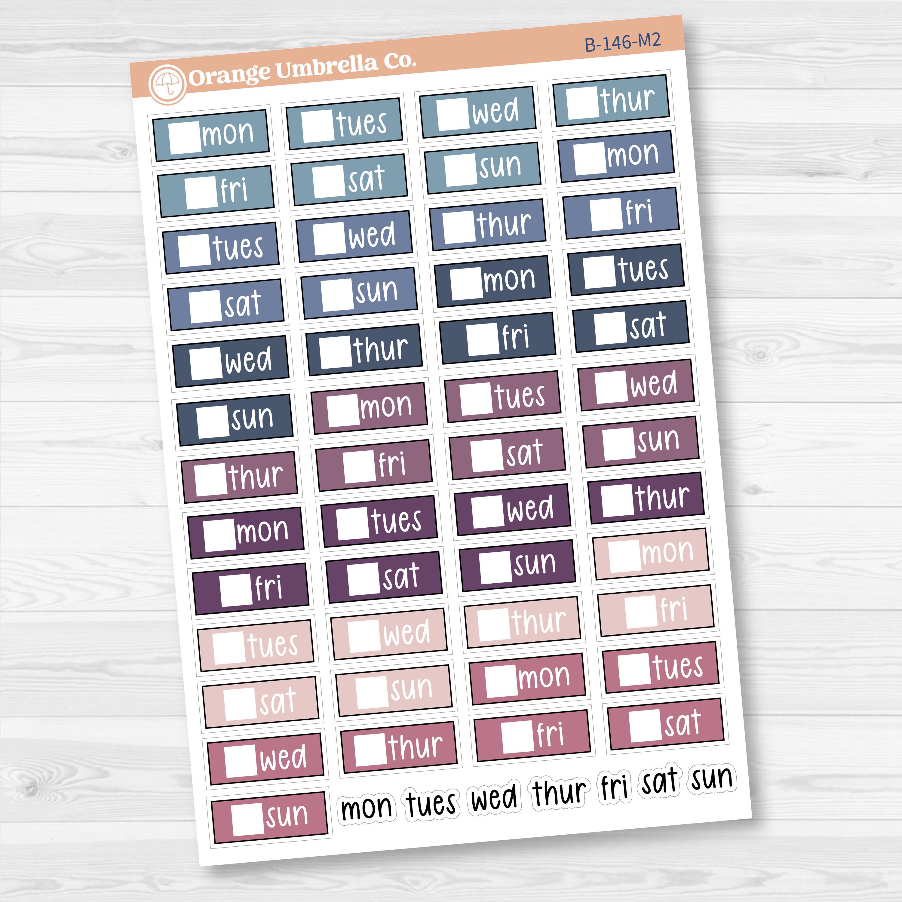 Mini Date Covers Planner Stickers | F17 | B-146