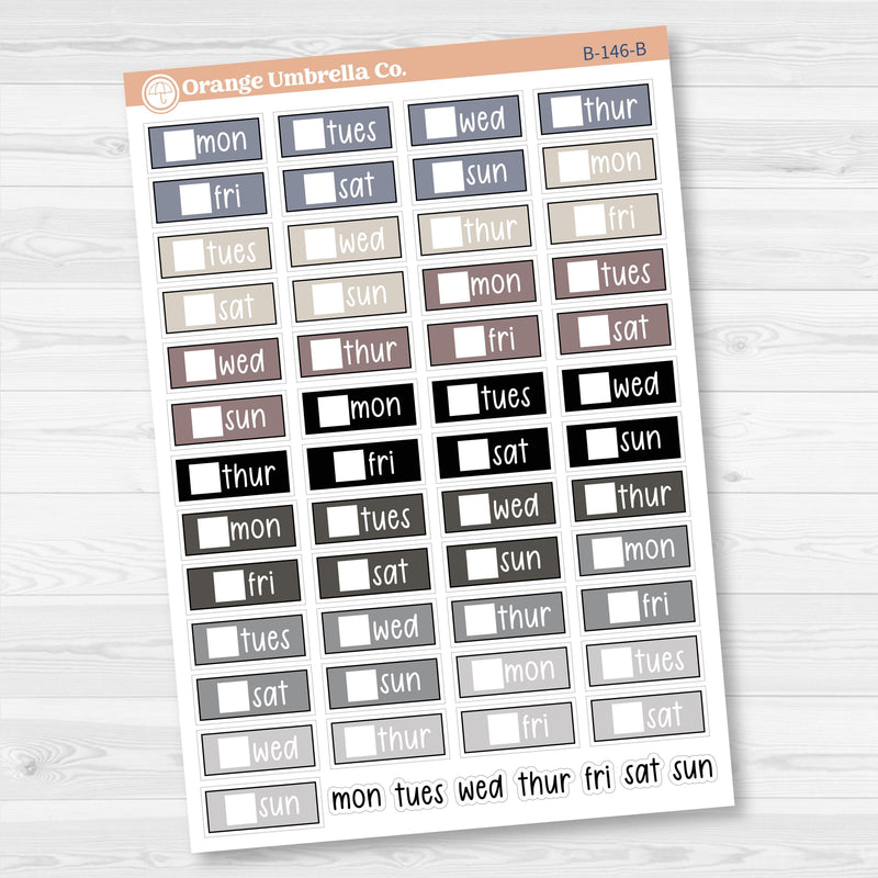 Mini Date Covers Planner Stickers | F17 | B-146