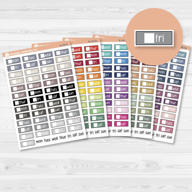 Mini Date Covers Planner Stickers | F17 | B-146