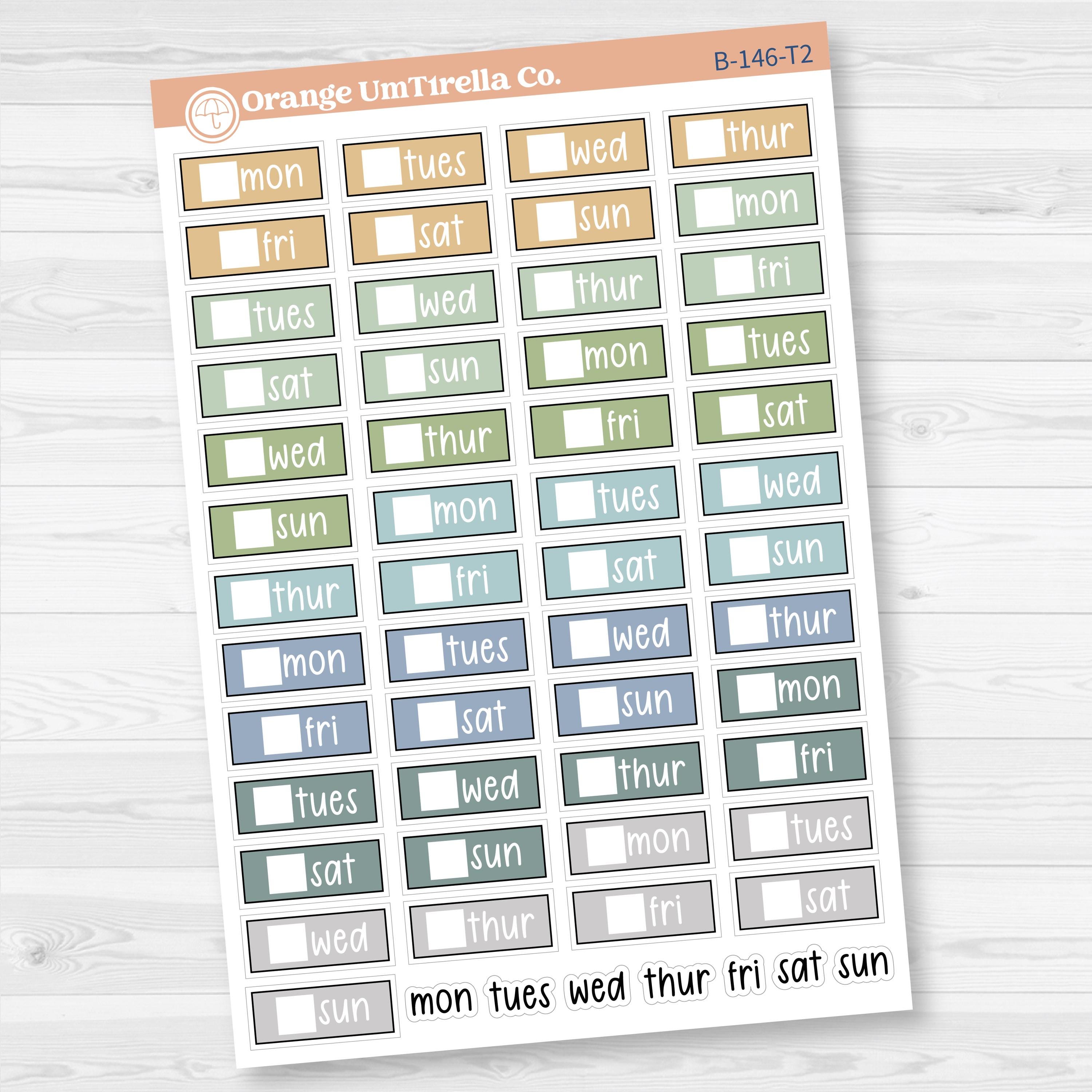 Mini Date Covers Planner Stickers | F17 | B-146