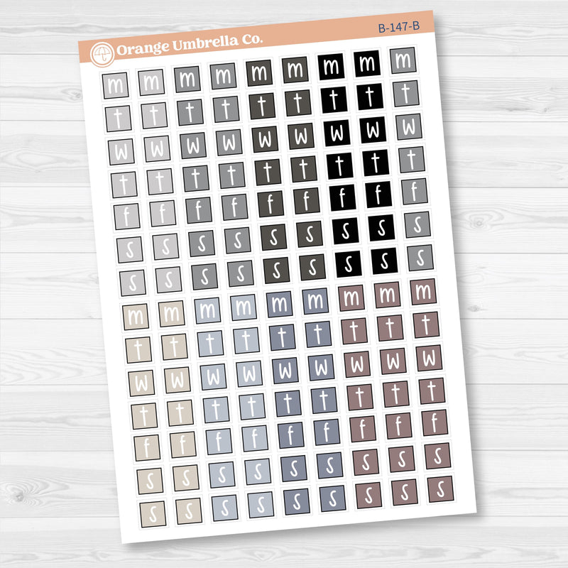 Mini Date Covers Planner Stickers | FC17 | B-147