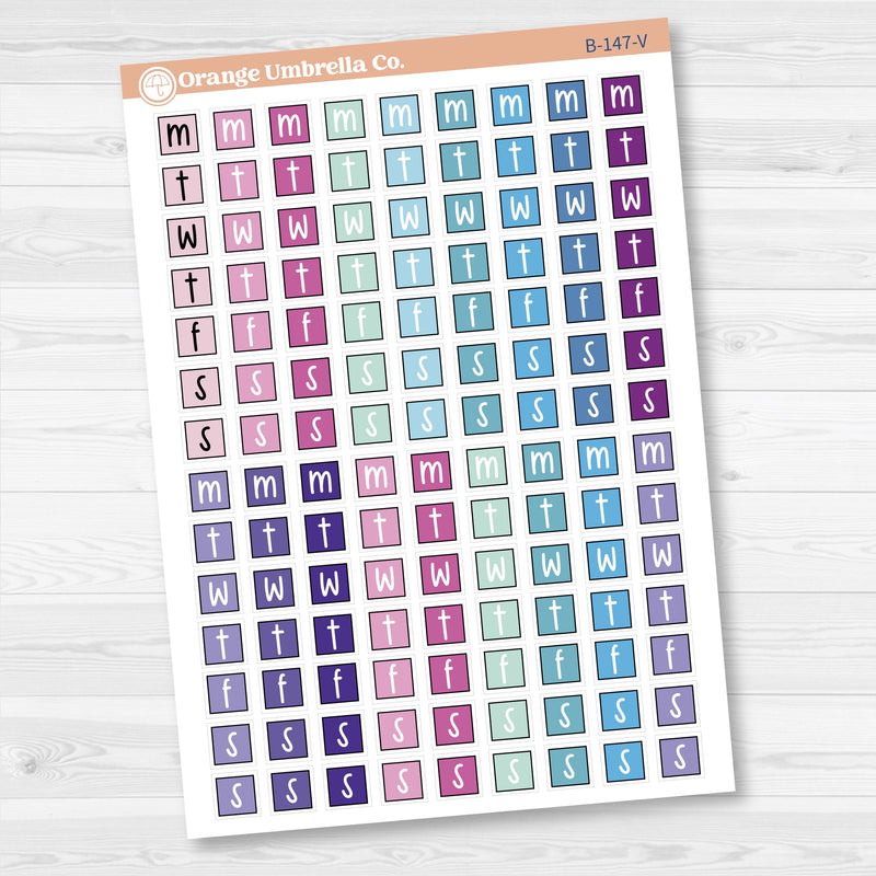 Mini Date Covers Planner Stickers | FC17 | B-147