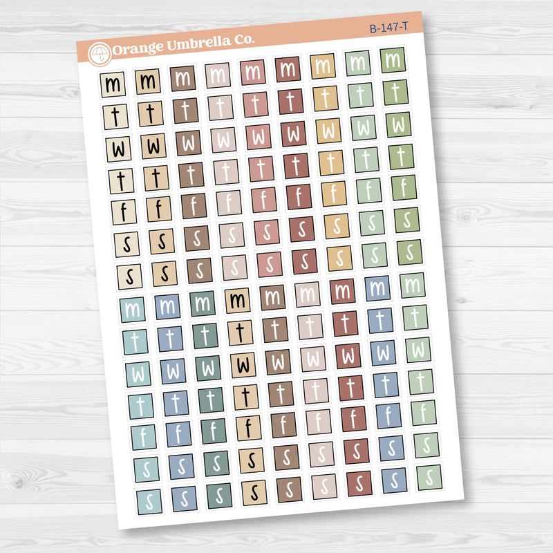 Mini Date Covers Planner Stickers | FC17 | B-147