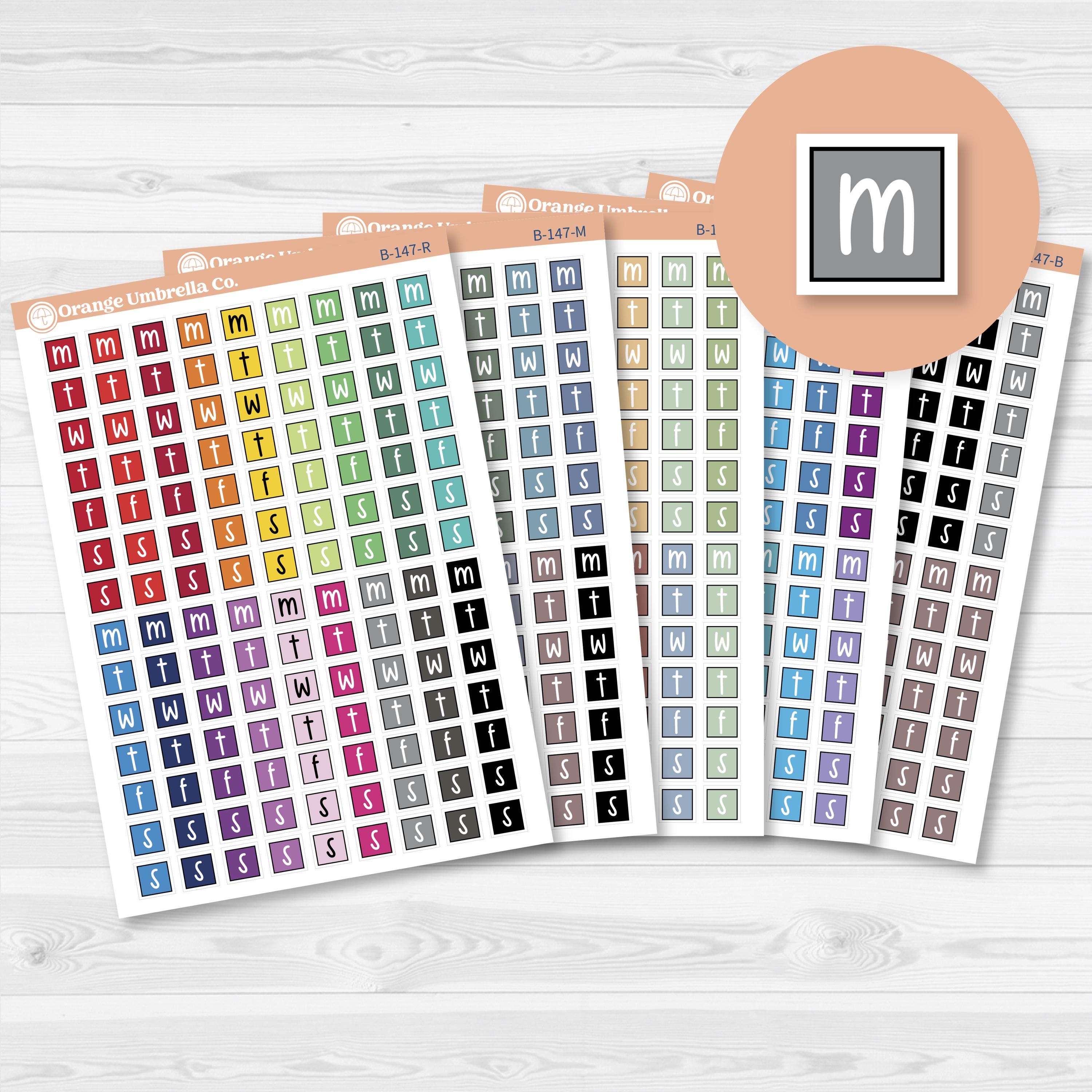 Mini Date Covers Planner Stickers | FC17 | B-147