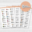 January Wacky Holidays Mini Script Planner Stickers | F17 | E-321
