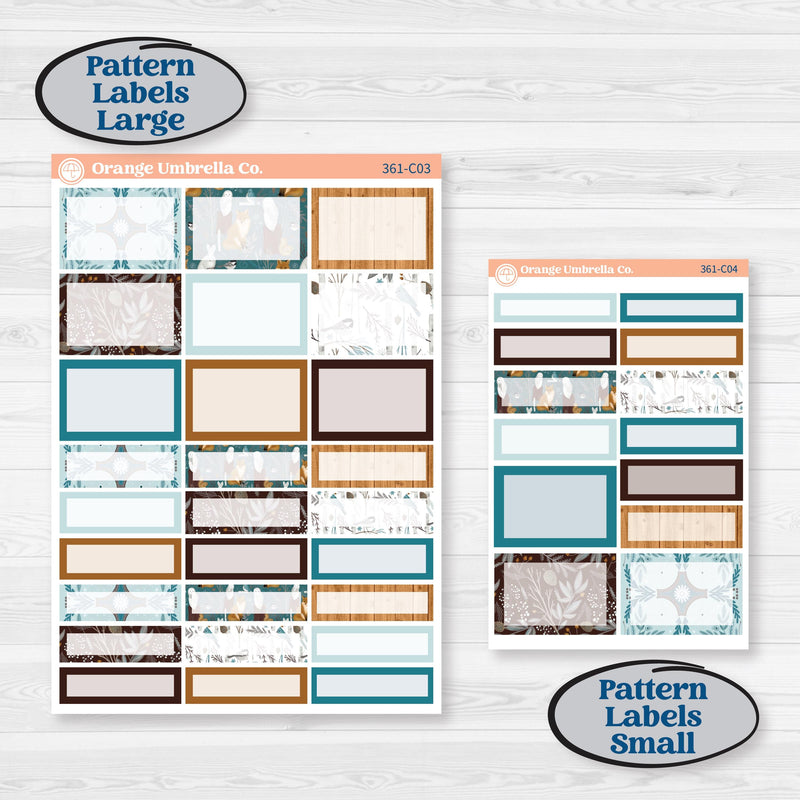 Winter Animal Kit | Weekly Add-On Labels Planner Kit Stickers | Woodland Charm | KIT-361-C