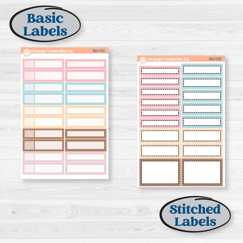 Winter Snowman Kit | Weekly Add-On Labels Planner Kit Stickers | Frosted | KIT-362-C