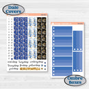 New Year’s Day | A5 Plum Daily Planner Kit Stickers | Pop Fizz Clink | KIT-360-N