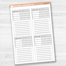 A5 Compact Vertical Boxes For Erin Condren | Basic Planner Stickers | B-808