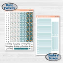 Winter Animal Kit | A5 Plum Daily Planner Kit Stickers | Woodland Charm | KIT-361-N