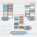 Winter Animal Kit | 7x9 Plum Daily Planner Kit Stickers | Woodland Charm | KIT-361-P