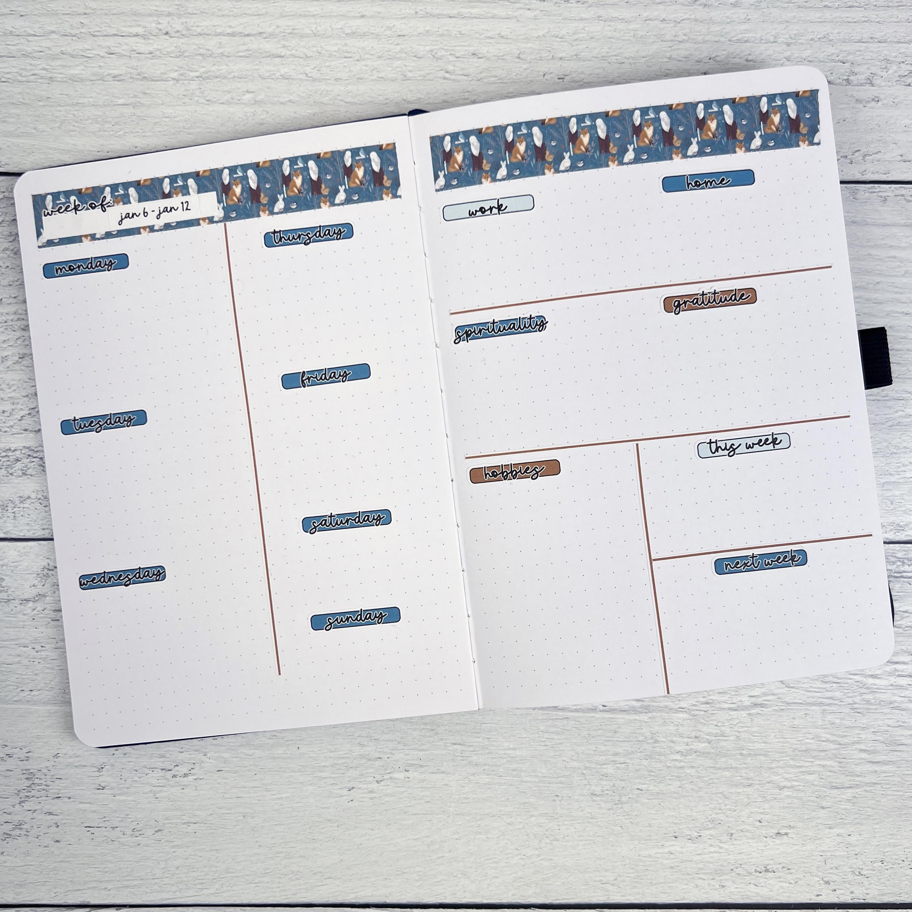 Wilderness Fall Stickers | Freestyle Kit Any Planner Kit Stickers | Lumberjack | KIT-406-K