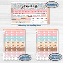 Winter Snowman Kit | Laurel Denise Standard Vertical & Horizontal Planner Kit Stickers | Frosted | KIT-362-Q
