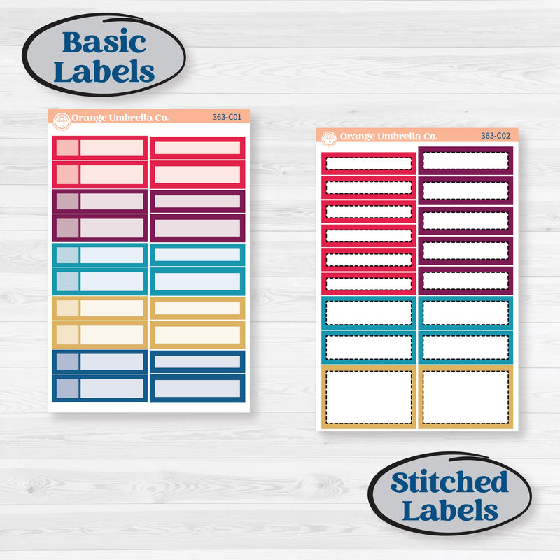 Winter Scene January Kit | Weekly Add-On Labels Planner Kit Stickers | Snow Much Fun | KIT-363-C