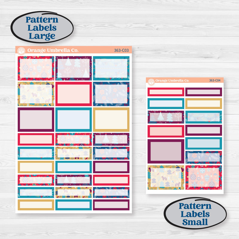 Winter Scene January Kit | Weekly Add-On Labels Planner Kit Stickers | Snow Much Fun | KIT-363-C