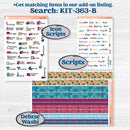 Winter Scene January Kit | Hobonichi Cousin Weekly & Daily Planner Kit Stickers | Snow Much Fun | KIT-363-E