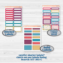 Winter Scene January Kit | A5 Compact Vertical Planner Kit Stickers for Erin Condren | Snow Much Fun | KIT-363-G