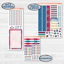Winter Scene January Kit | A5 Daily Duo Planner Kit Stickers | Snow Much Fun | KIT-363-L