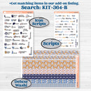 Folk Winter Animals | Hobonichi Cousin Weekly & Daily Planner Kit Stickers | Snow Globe | KIT-364-E