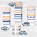 Folk Winter Animals | A5 Compact Vertical Planner Kit Stickers for Erin Condren | Snow Globe | KIT-364-G