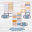 Folk Winter Animals | A5 Daily Duo Planner Kit Stickers | Snow Globe | KIT-364-L