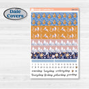 Folk Winter Animals | A5 Daily Duo Planner Kit Stickers | Snow Globe | KIT-364-L