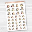 Spazz Cat Character School Icons Planner Stickers | I-505