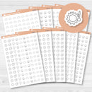 Hand Doodled Weather Icons Planner Stickers | I-495-504-B