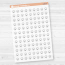 Hand Doodled Weather Icons Planner Stickers | Clear Matte | I-495-504-BCM
