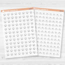 Hand Doodled Weather Icons Planner Stickers | Clear Matte | I-495-504-BCM
