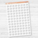 Hand Doodled Weather Icons Planner Stickers | Clear Matte | I-495-504-BCM