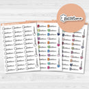 Puzzle Time Script Planner Stickers | F-17| E-315