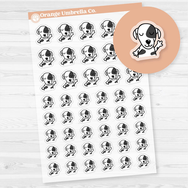 Stella Dog Tah Dah Celebrate Icons Stickers and Labels | Clear Matte | I-509-CM