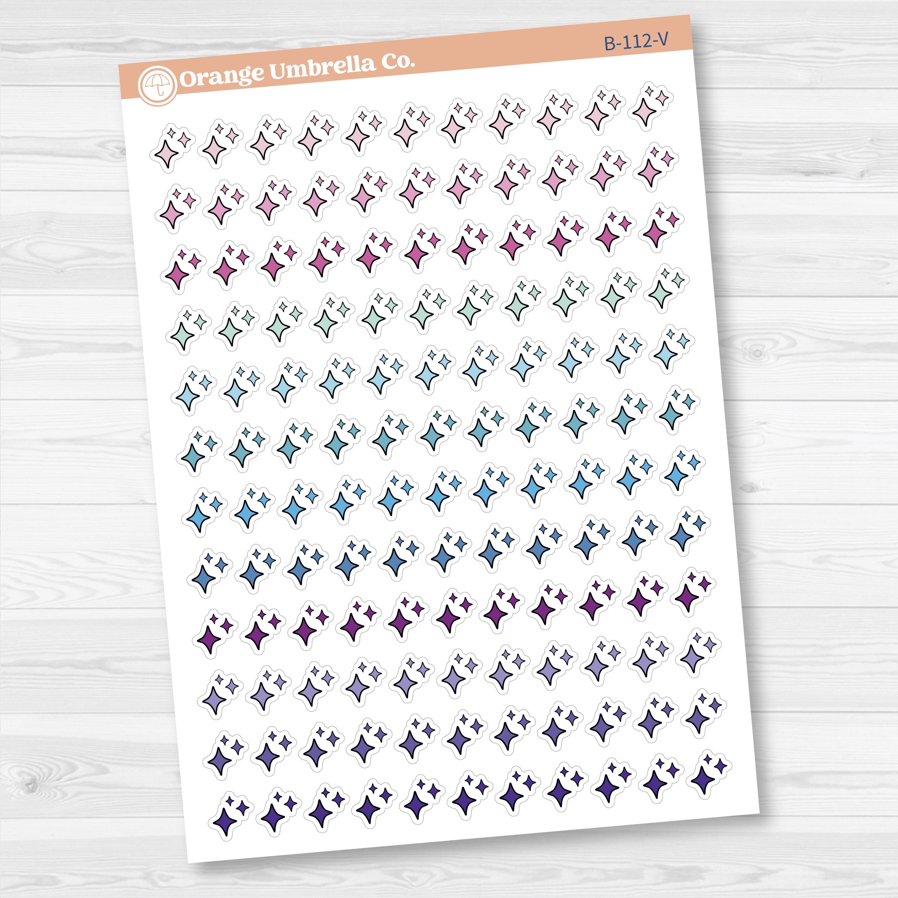 2025 Kit Starburst Pieces Planner Stickers | B-112