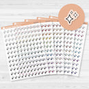 2025 Kit Starburst Pieces Planner Stickers | Clear Matte | B-112-CM