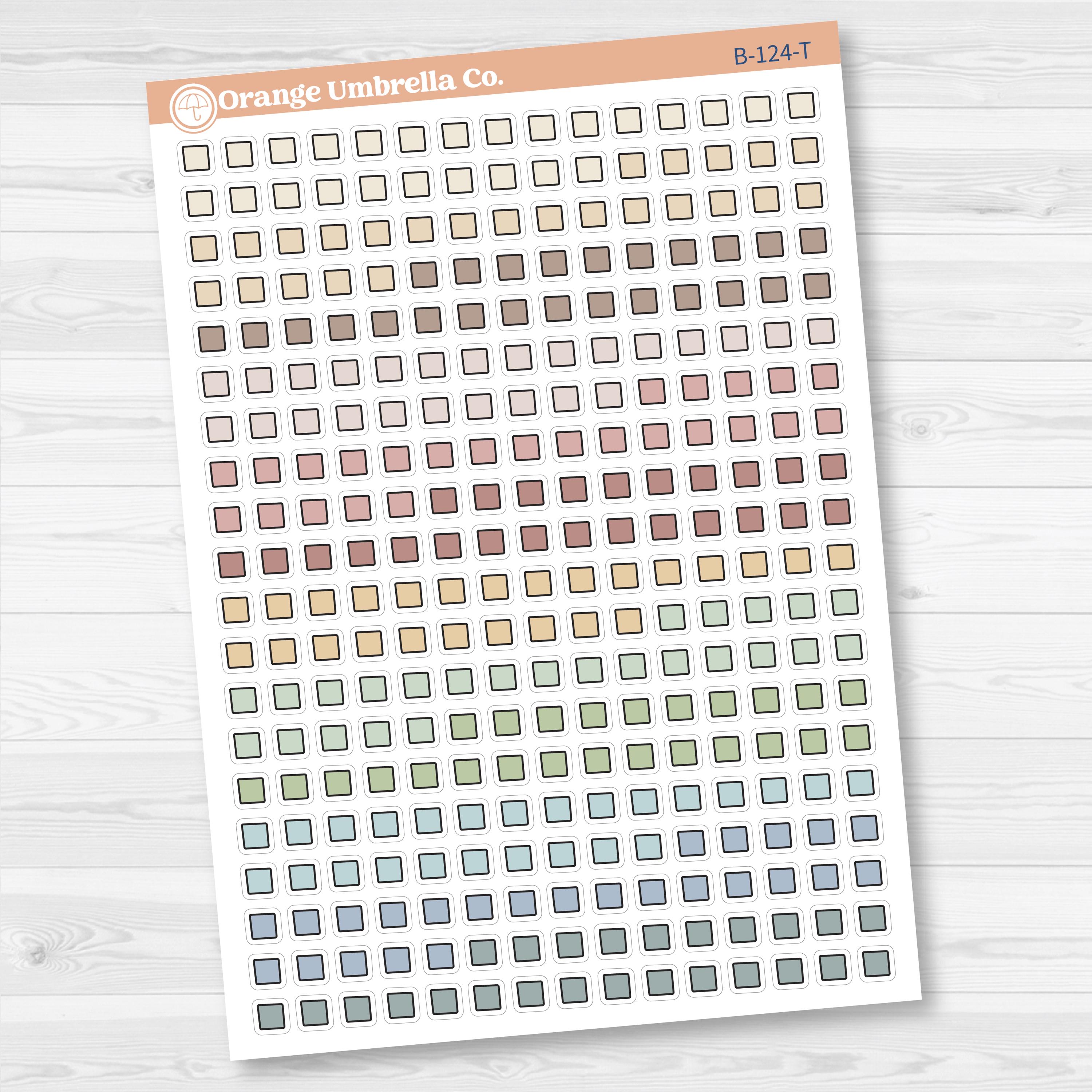 Wonky Checkbox Squares from Journaling Kits | B-124