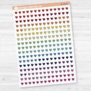Heart Kit Pieces Planner Stickers | Clear Matte | B-133-CM
