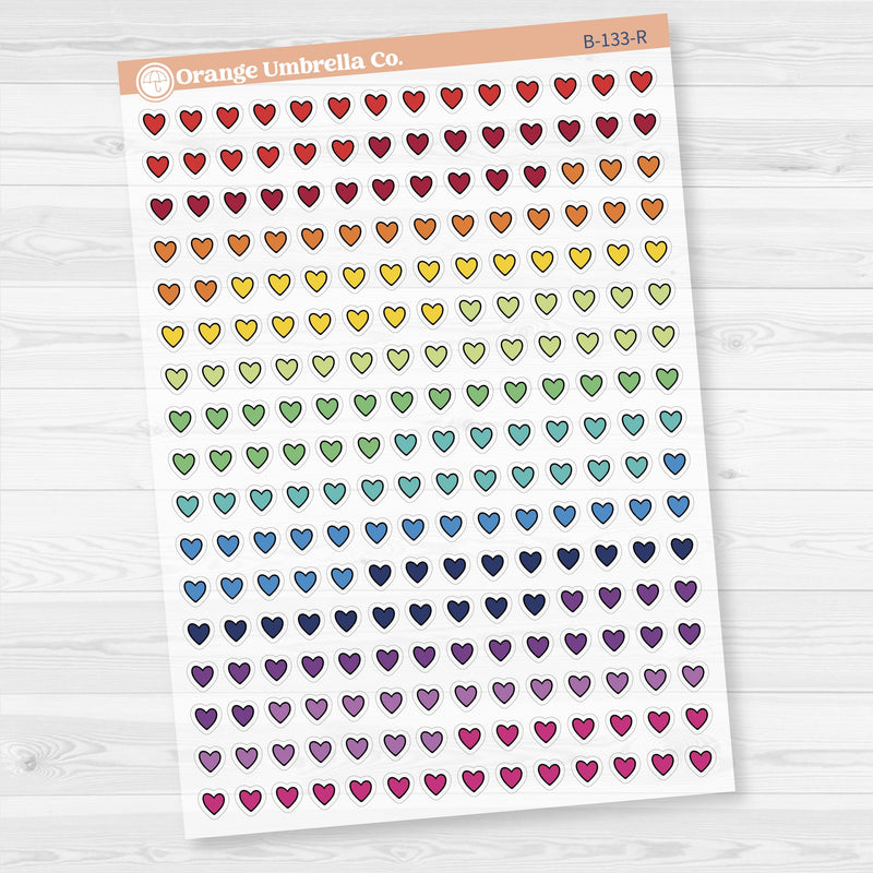 Heart Kit Pieces Planner Stickers | Clear Matte | B-133-CM