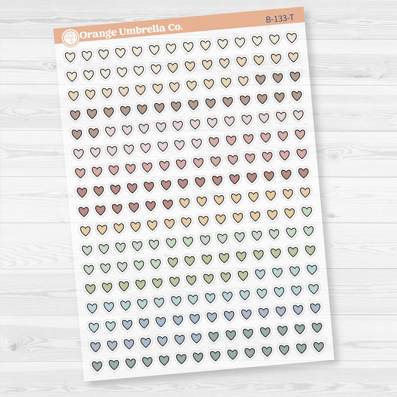 Heart Kit Pieces Planner Stickers | Clear Matte | B-133-CM