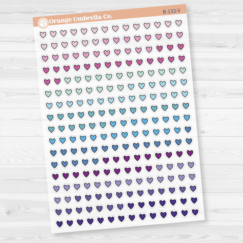 Heart Kit Pieces Planner Stickers | Clear Matte | B-133-CM