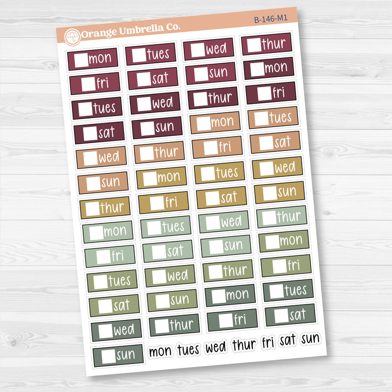 Mini Date Covers Planner Stickers | F17 | B-146