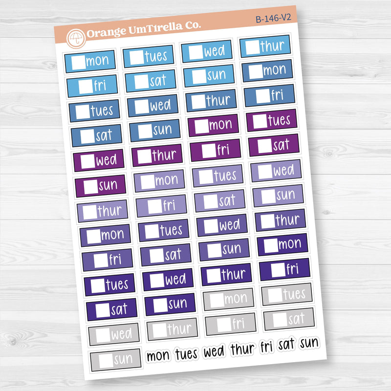 Mini Date Covers Planner Stickers | F17 | B-146