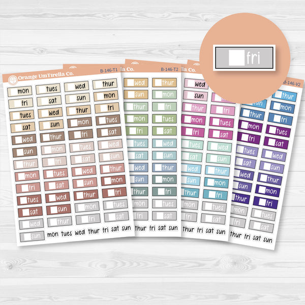 Mini Date Covers Planner Stickers | F17 | B-146