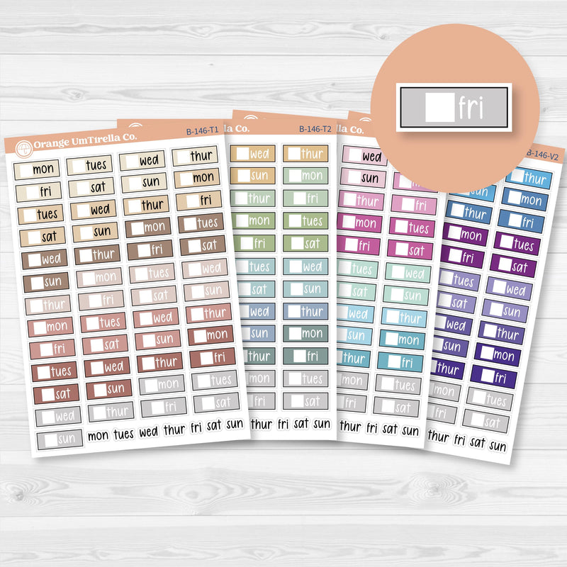 Mini Date Covers Planner Stickers | F17 | B-146