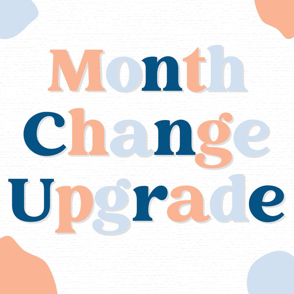 Month Name Change Upgrade for Orange Umbrella Co; Monthly Kit Planner Stickers | monthchange