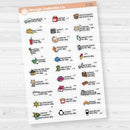 January Wacky Holidays Mini Script Planner Stickers | F17 | E-321